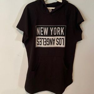 Short sleeve sweatshirt